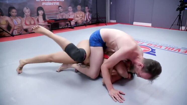 [EvolvedFights] - Sheena Ryder's Big Tits Get Creamy in Chad Diamond Battle