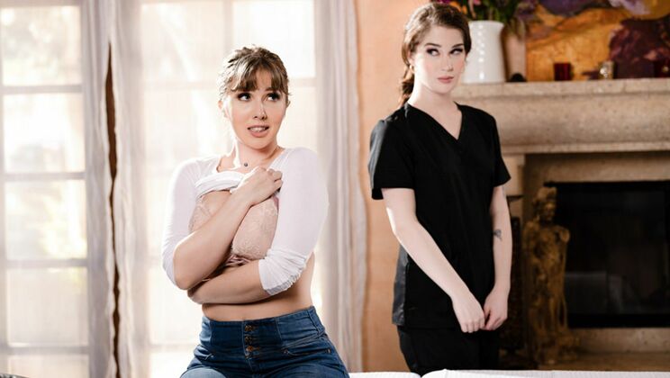 [AllGirlMassage] - Brunette Beauties, So Horny - Lena Paul - Evelyn Claire