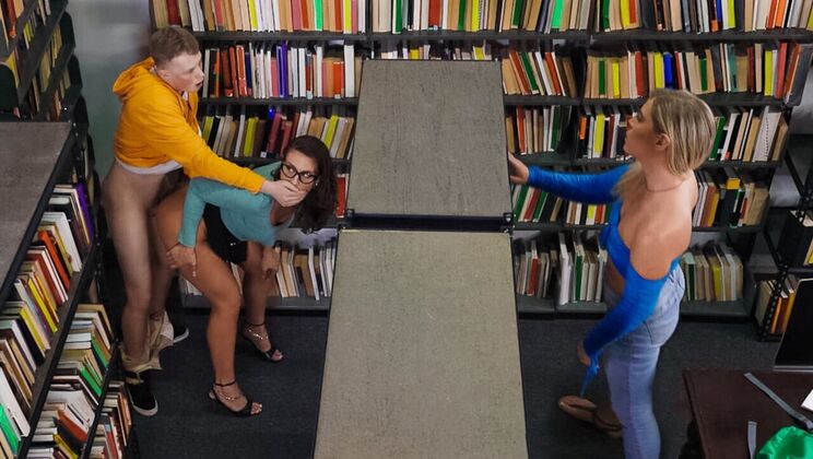 [LilHumpers] - Sly College Girl Wins Librarian's Cumshot - Jimmy Michaels - Krissy Knight - Mandy Waters