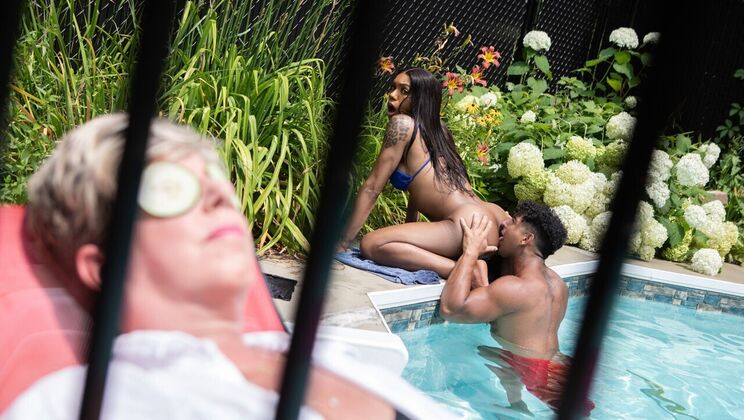 [TransAngels] - Tattooed Temptress Takes a Big Splash 2 - Leilani Li - Kenzo Alvarez