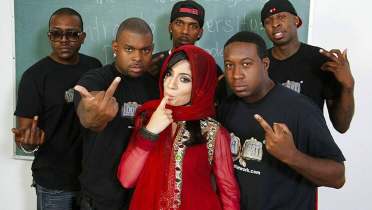 [BlacksonBlondes] - Nadia Ali's Interracial Facial Frenzy - Rico Strong - Charlie Mac - Jon Jon - Nadia Ali - Jack Blaque