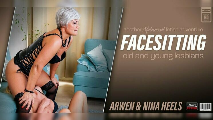 [Mature.nl] - Lesbian Beauties Arwen and Nina Heels in Pantyhose and Panties Play - Arwen - Nina Heels