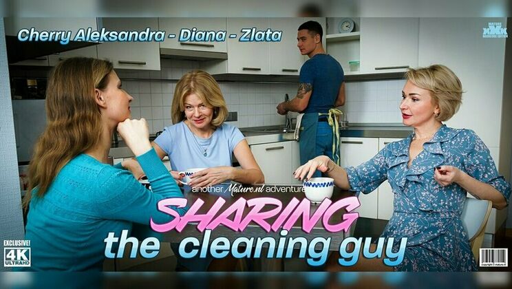 Hardcore Housewife Action: Four Women and One Lucky Guy!