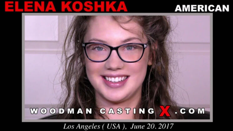 [WoodmanCasting] - Glasses and Curves: Elena Koshka's Naughty Casting - Elena Koshka