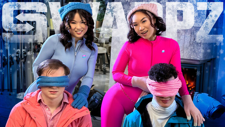 [SisSwap] - Taboo Stepsister Foursome Blowjob