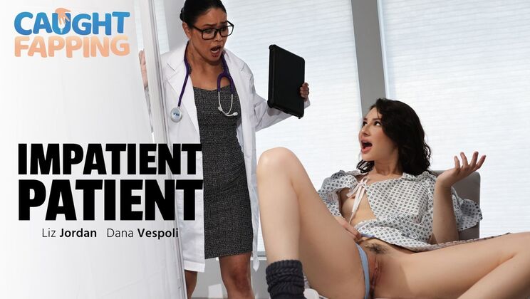 Impatient Patient Fucks Doctor Dana Vespoli in Steamy Lesbian Clinic Scene