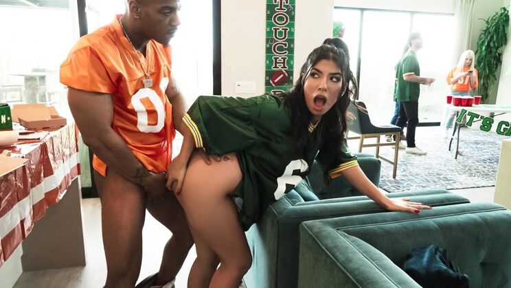 [RKPrime] - Game Day Fuck: Mazee The Goat Pounds Jasmine Sherni in Hot Interracial Action - Mazee The Goat - Jasmine Sherni
