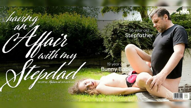 Stepdad Fucks Bunny Babe, a Shaved Teen with Small Tits