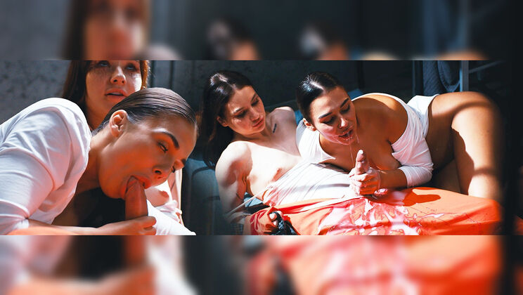 [FutanariXXX] - Small Tits Brunette Witch in Prison - Sam Bourne - Milan Cheek - Matty Mila