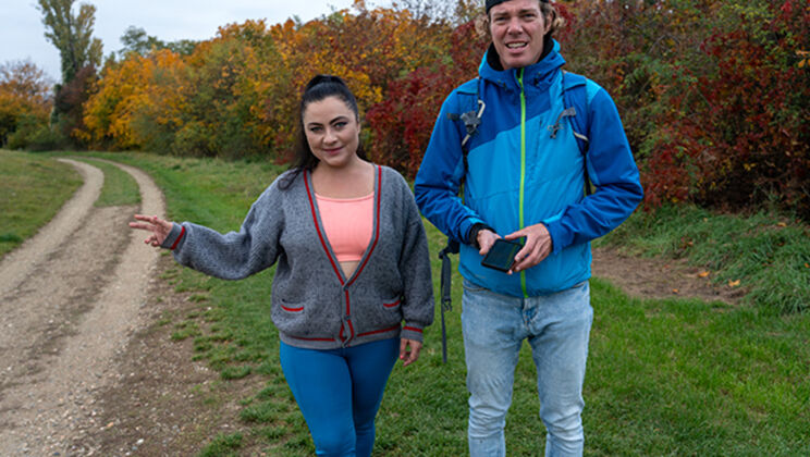 Busty RV Driver Jennifer Mendez Helps Lost Hikers and Gets Fucked